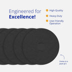 ETC Premium Black Stripping Pads 13-Inch 5-Pack