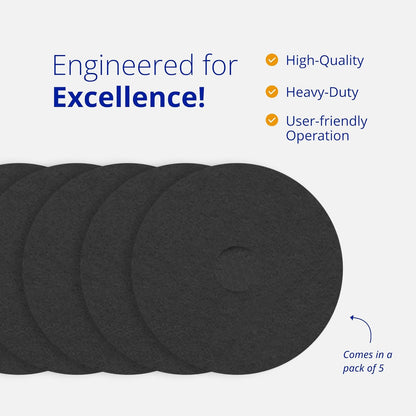 ETC Premium Black 20-Inch Stripping Floor Pads