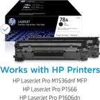 HP CE278A 78A Black LaserJet Toner Cartridge