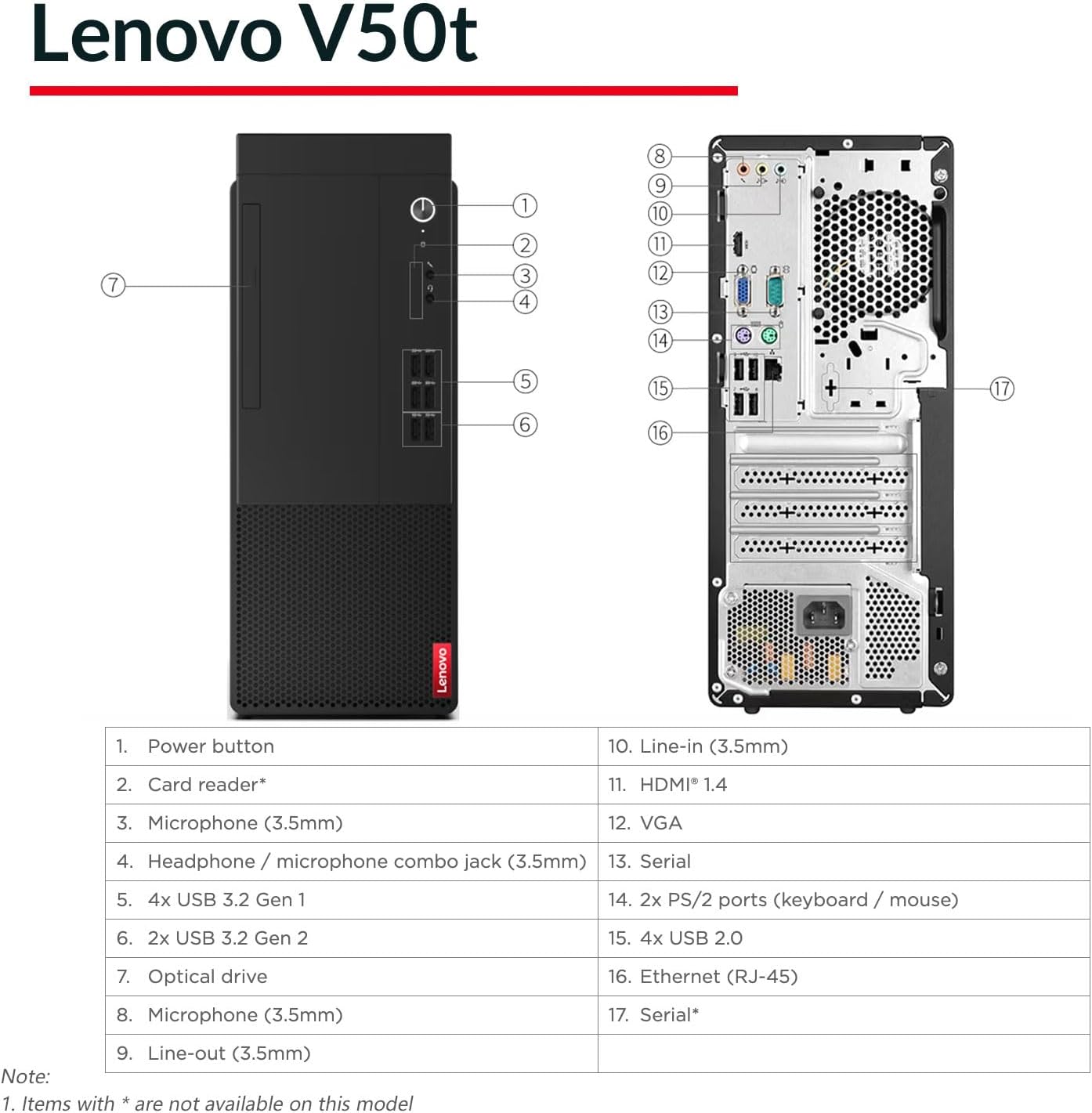 Lenovo 11QE V50t Business Tower Desktop i5 1TB SSD