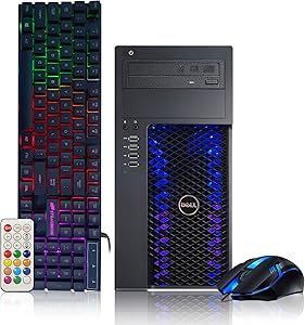 Dell Optiplex RGB Treasure Box i5 Desktop PC Renewed