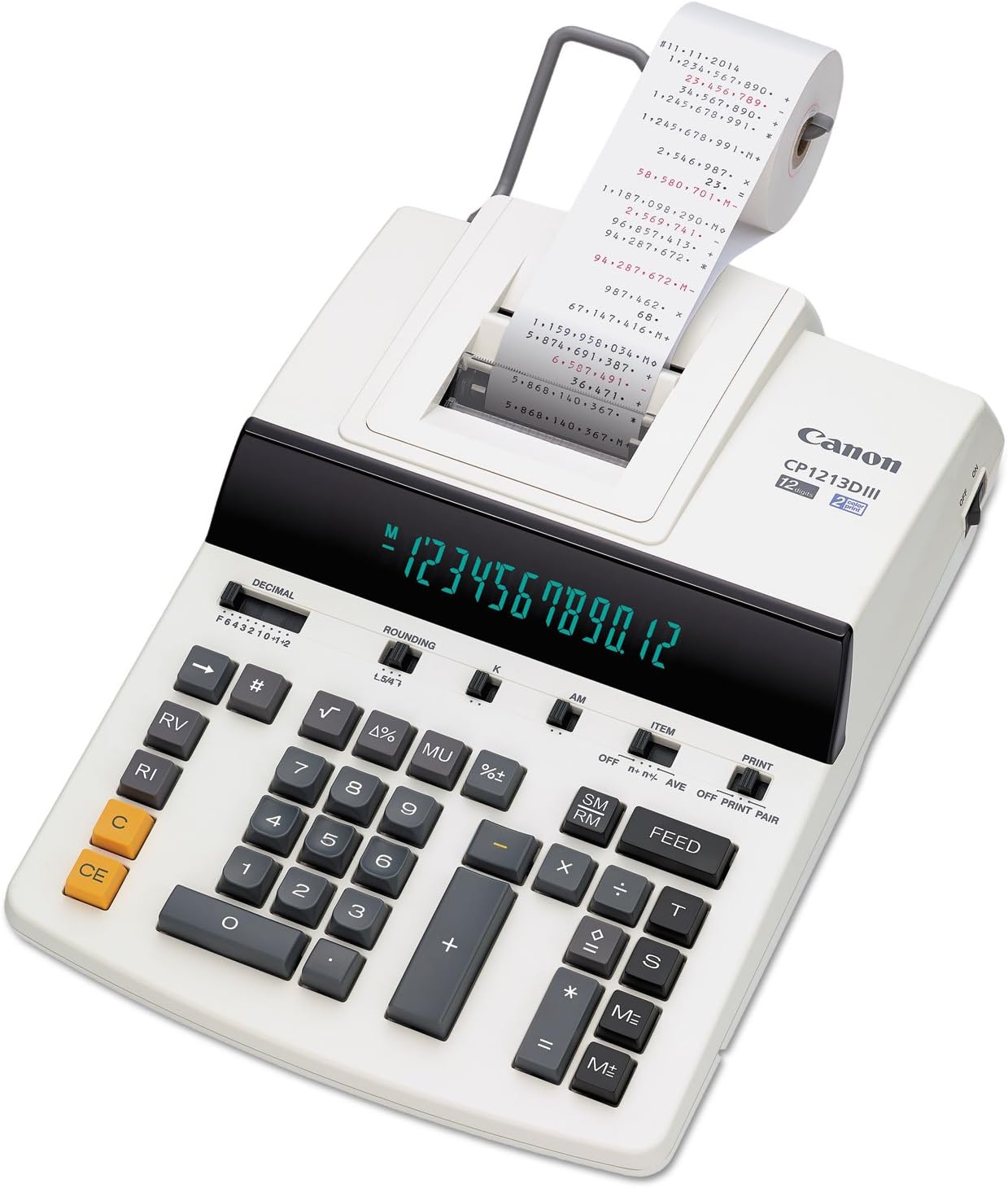 Canon CNMCP1213DIII CP1213DIII 12-Digit Printing Calculator