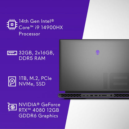 Alienware AWM18R-9583BLK-PUS M18 R2 RTX 4080 Laptop