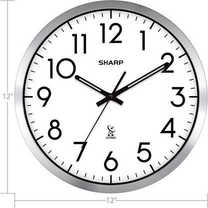 Sharp Atomic Analog 12" Wall Clock