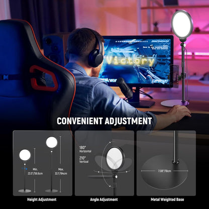 Neewer R06 7" Desktop Selfie Ring Light Kit