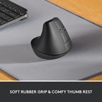 Logitech 910-006466 Lift Vertical Ergonomic Renewed Mouse