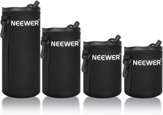 Neewer 90079322 4X DSLR Camera Lens Case Pouch Set