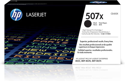 HP 507X Black High-Yield LaserJet Toner CE400X