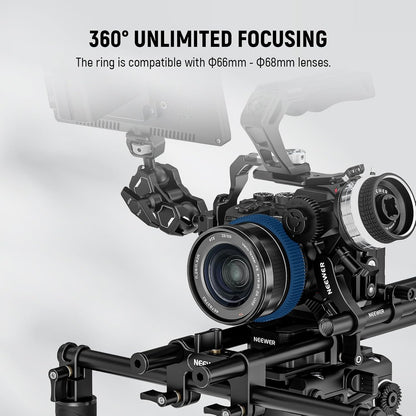 Neewer PG008 0.8 MOD Follow Focus Gear Ring 66-68mm Lens