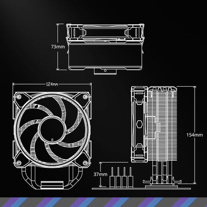 Cooler Master RR-S4WW-20PA-R1 Hyper 212 Halo White