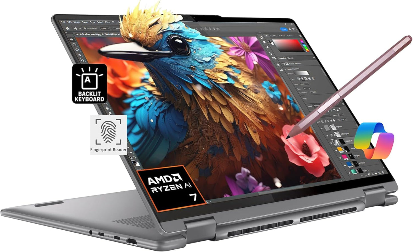 Lenovo Yoga 7i, 16" Touchscreen, Ryzen 7, 16GB, 1TB SSD