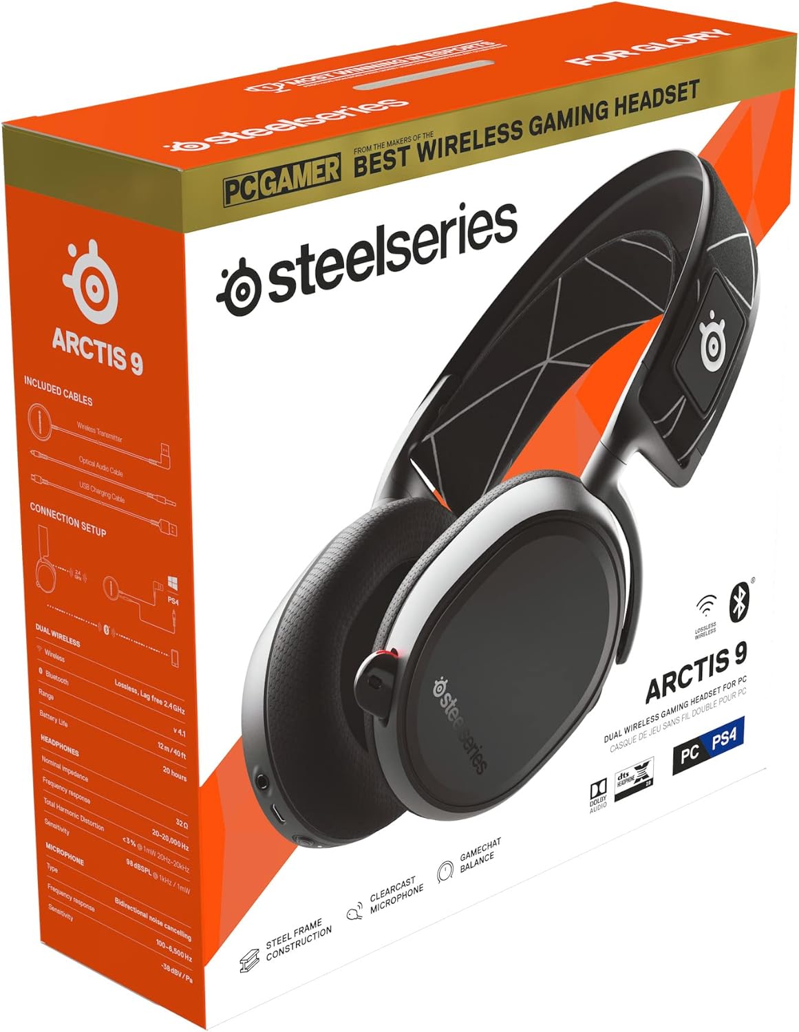 SteelSeries 61484 Arctis 9 Wireless Gaming Headset