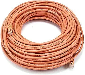 Monoprice 102168 Cat5e 100ft Ethernet Cable Orange — main product image