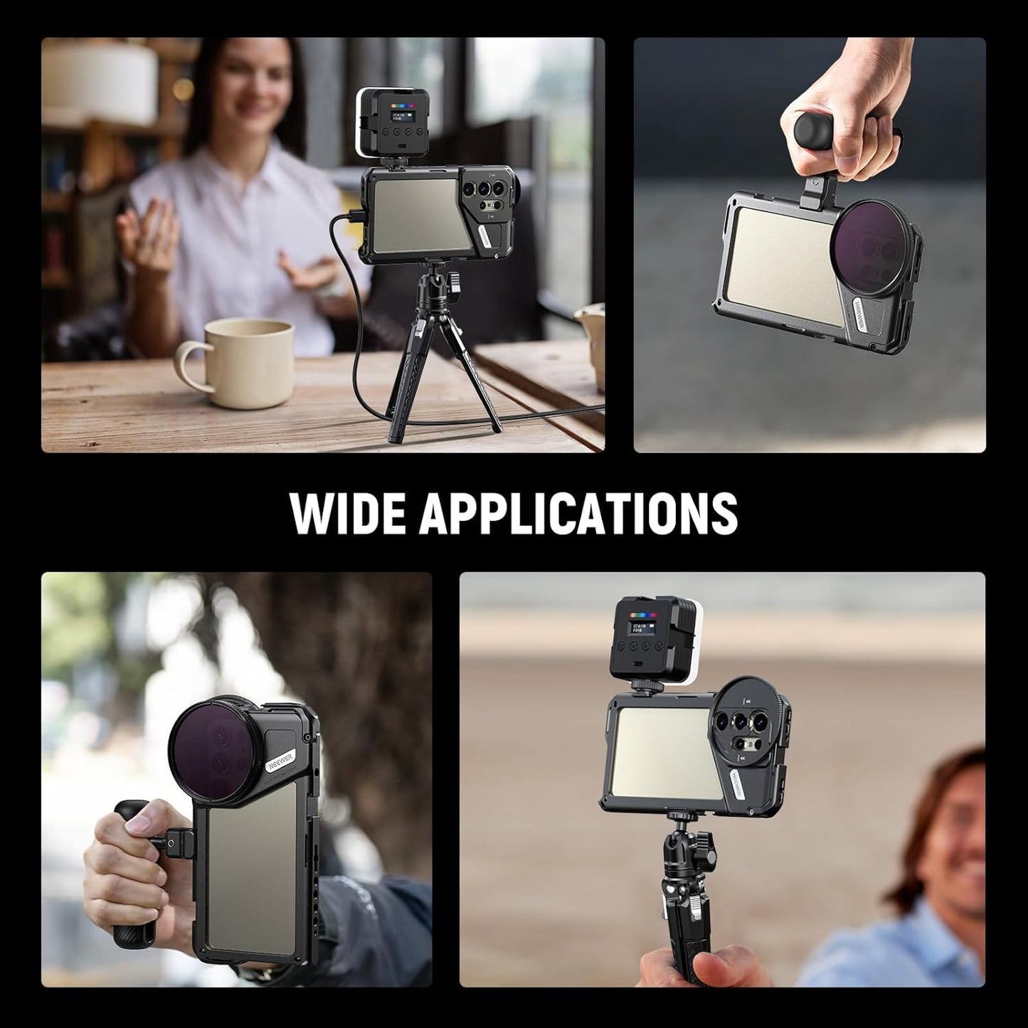 Neewer PA042+PA045S S24 Ultra Phone Cage Video Rig