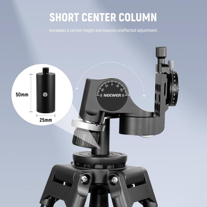 Neewer TH16 3-Way Geared Tripod Head Arca Plate