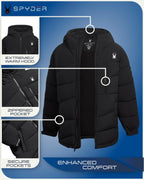 Spyder Puffer Boys' Water Resistant Fleece Lined Jacket