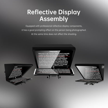 GVM Teleprompters with Carry Case and Tablet Control