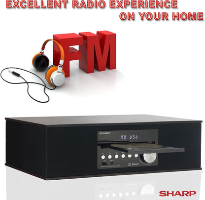 Sharp CD-BH10 Retro Bluetooth Micro Component System