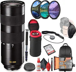 Leica 11175 APO-Vario-Elmarit-SL 90-280mm Lens Bundle: 64GB Card + Case