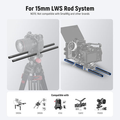 Neewer 10104677 15mm Rods for Camera Rig