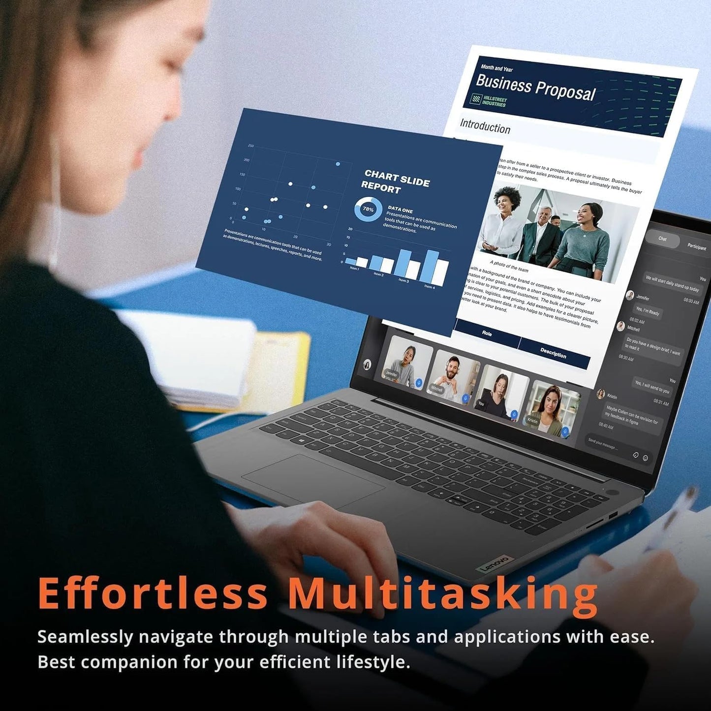 Lenovo IdeaPad 1 15IAU7 Touchscreen Laptop i3 SSD Windows 11