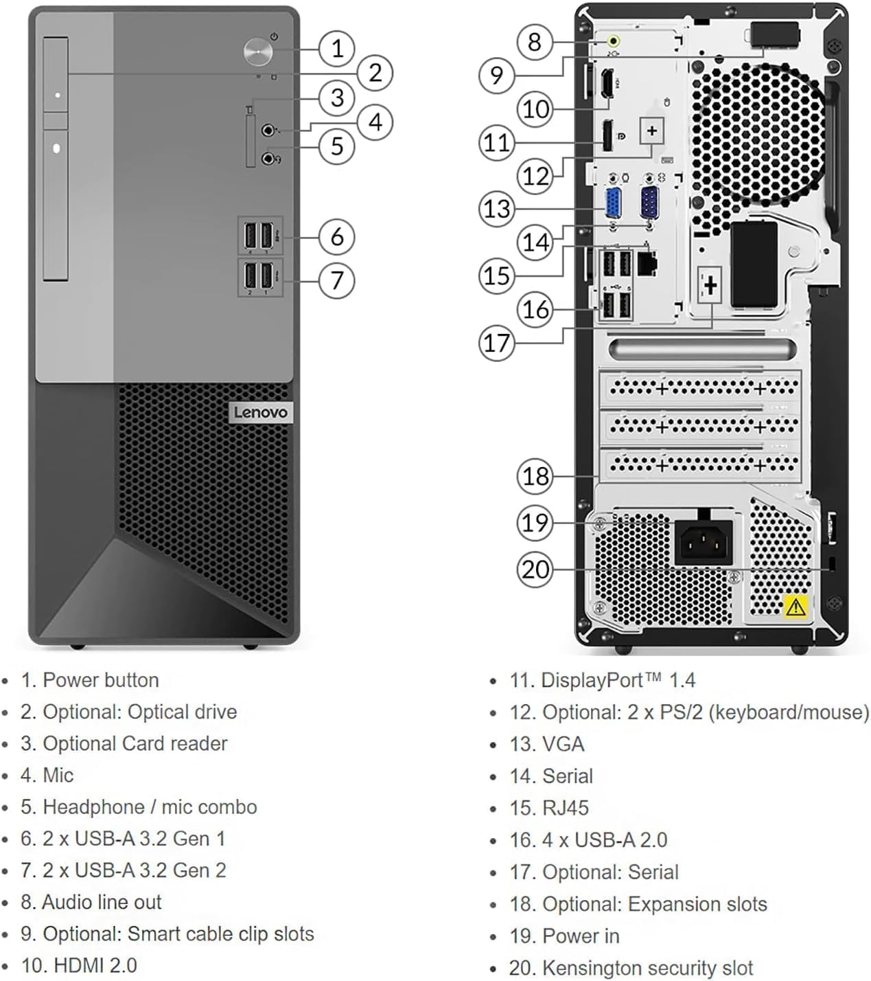 Lenovo Gen 2 V50t Business Desktop PC 4K