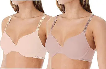 Spyder 2-Pack Laser Cut Push Up Underwire Bra — main product image