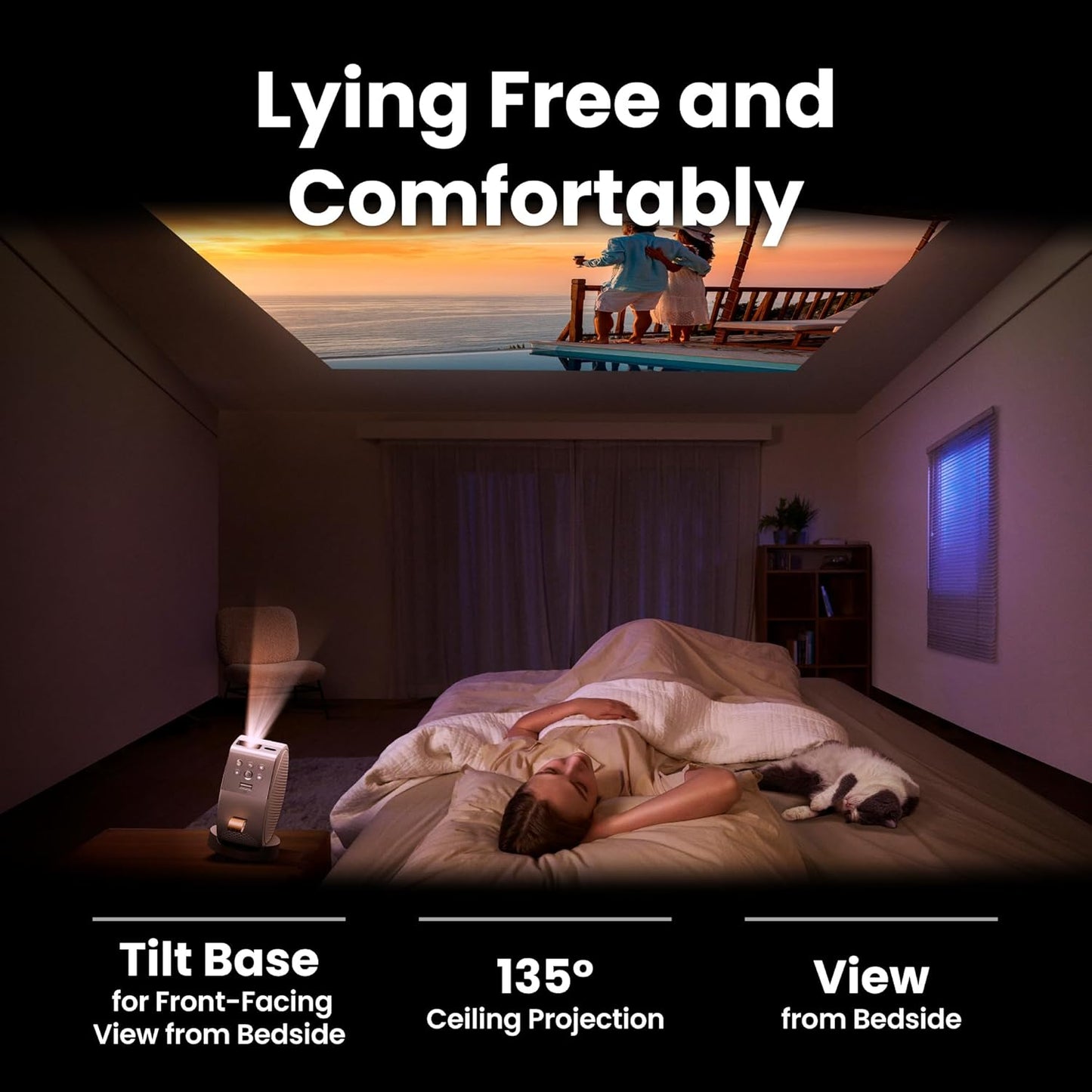 BenQ GV50 1080p Portable Laser Projector Netflix