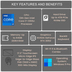 HP TPN-C160_537Z6AV Envy Laptop i7 RTX 3050 Touchscreen
