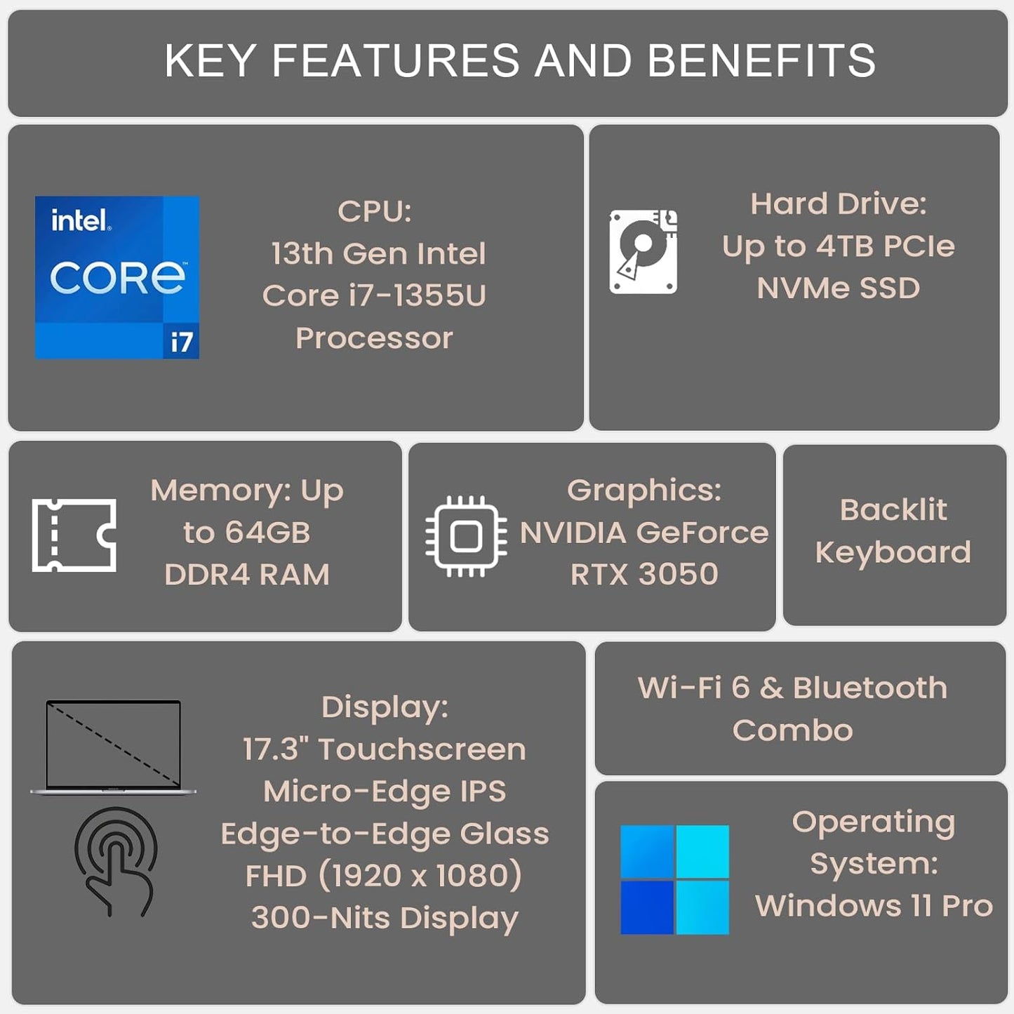 HP TPN-C160_537Z6AV Envy Laptop i7 RTX 3050 Touchscreen