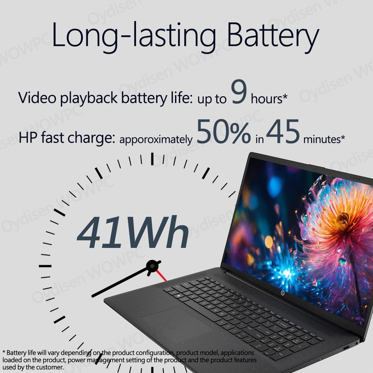 HP Laptop 17.3" AMD Athlon Gold 7220U, WOWPC USB