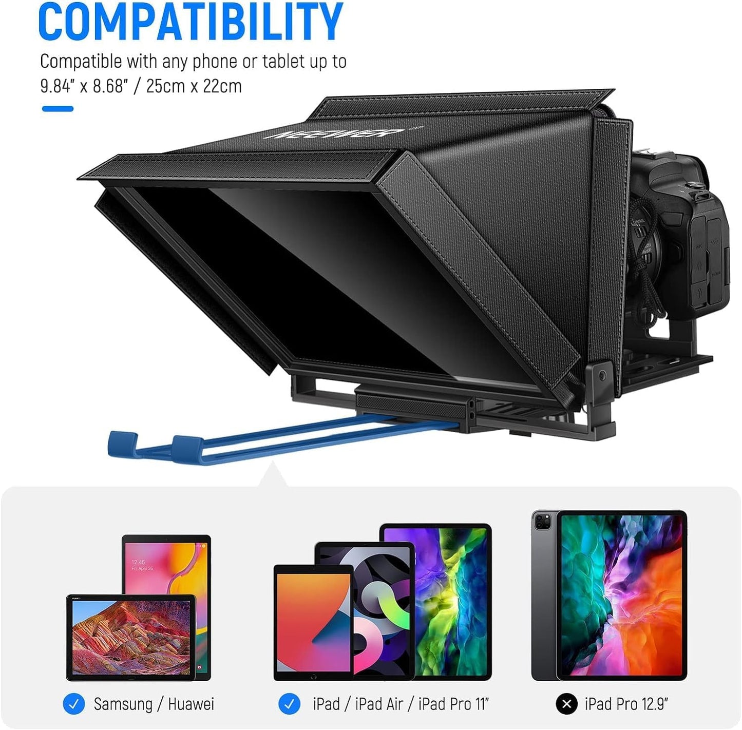 Neewer 10101278 Aluminum Teleprompter with Remote Control