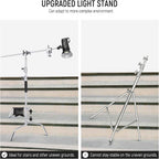 Neewer ST-C-CB C Stand with Boom Arm & Sliding Legs