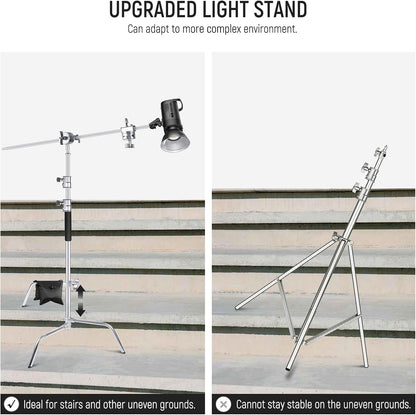 Neewer ST-C-CB C Stand with Boom Arm & Sliding Legs