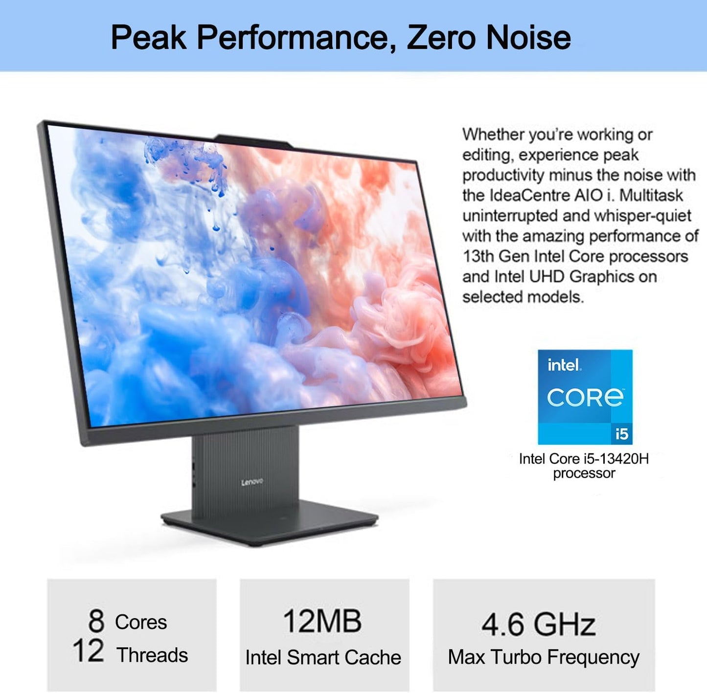 Lenovo IdeaCentre AIO 24IRH9 Touchscreen Desktop i5 16GB 512GB
