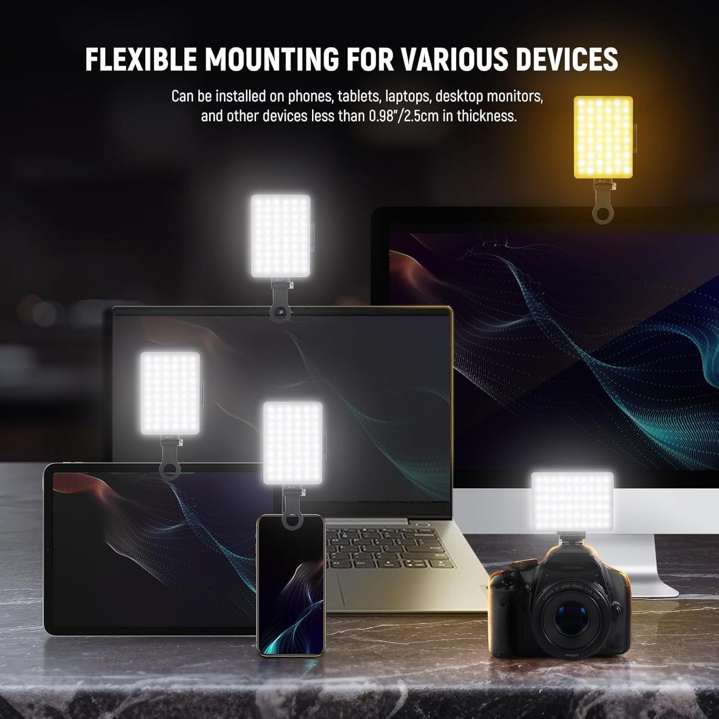 Neewer 10104980 VL67B Phone Selfie Light with APP Control