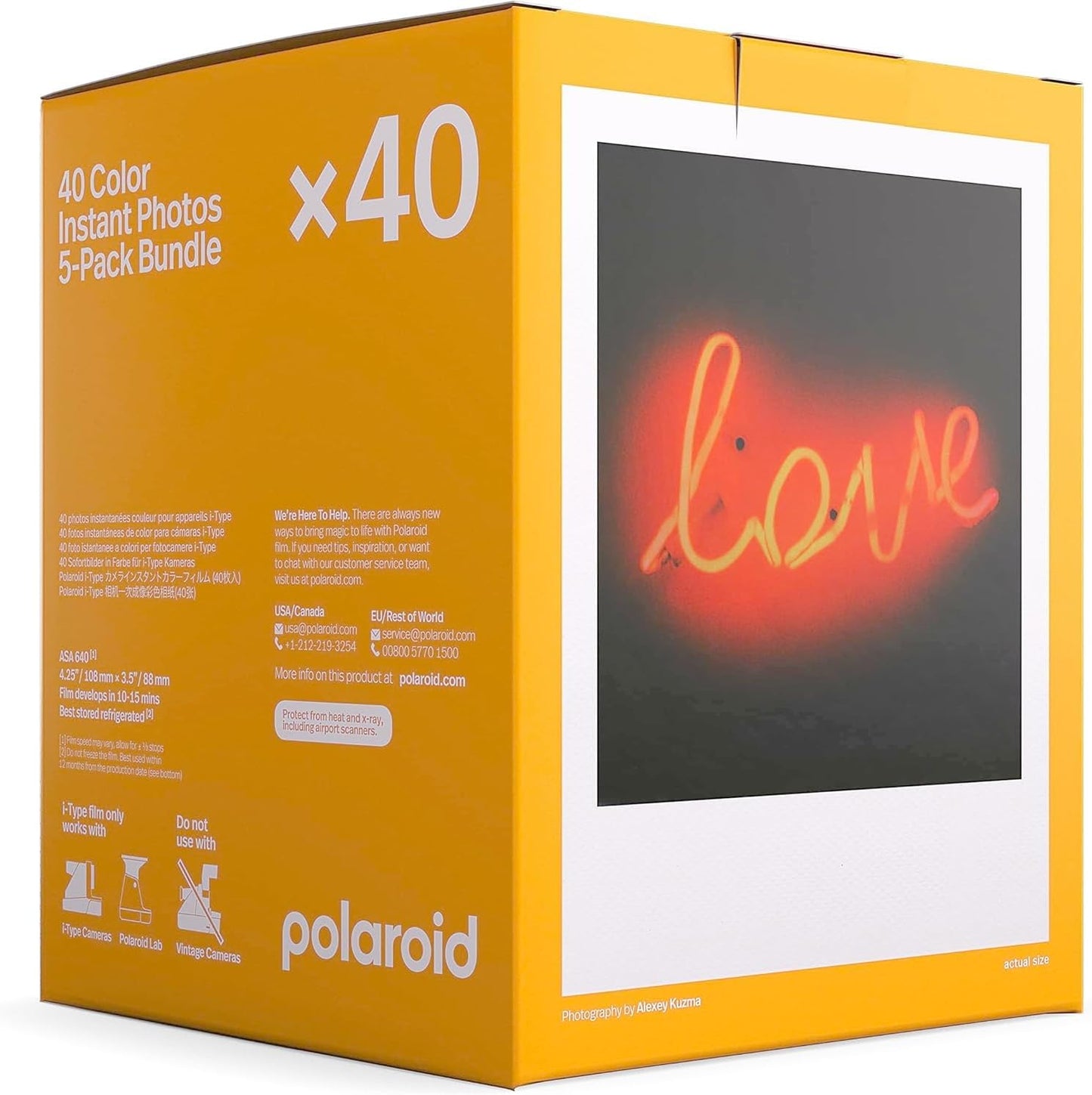 Polaroid 6010 Instant Color Film i-Type - 40 Photos