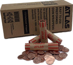 Atlas ACW-112P Preformed Penny Coin Wrappers - 112 Count