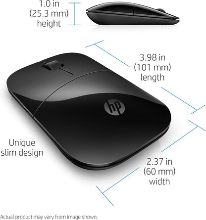 HP Z3700 Wireless Mouse - Black, Ergonomic & Accurate