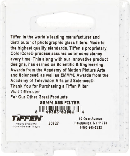 Tiffen 5585B 55mm 85B Color Filter