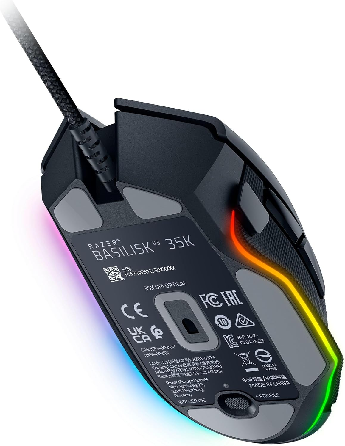 Razer RZ01-05230100-R3U1 Basilisk V3 35K Gaming Mouse