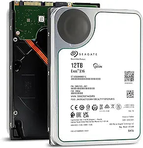 Seagate Exos X16 ST12000NM001G 12TB SATA Hard Drive Renewed