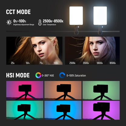 Neewer 10101760 RGB LED Phone Light with Clip