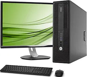 HP EliteDesk 800 G2 SFF Desktop PC & 24" Monitor