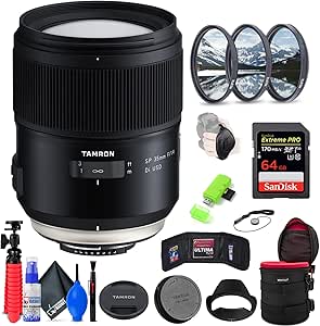 Tamron AFF045C-700 SP 35mm f/1.4 Canon Lens Bundle