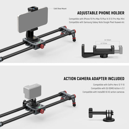 Neewer CS1M 16" Carbon Fiber Camera Slider Dolly