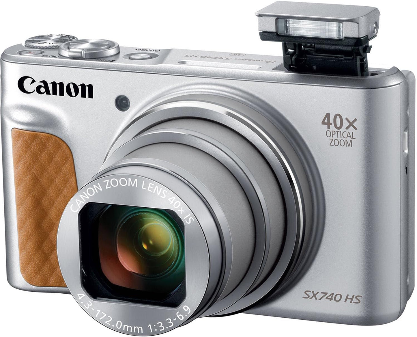 Canon PowerShot SX740 HS Digital Camera Bundle, Renewed