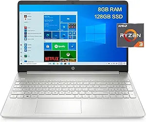 HP HP-15-EF1300WM 15.6" Ryzen 3 Laptop 8GB 128GB SSD