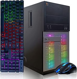Dell OptiPlex Tower I5 GTX 1650 RGB Gaming PC