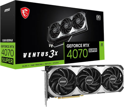 MSI GeForce RTX 4070 SUPER 12G VENTUS 3X OC Graphics Card